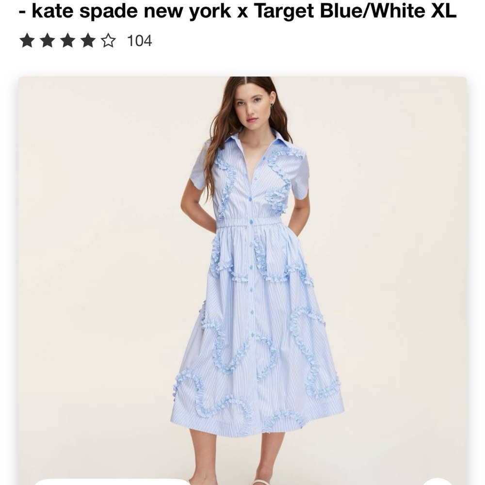Kate spade new york x Target Blue and White Midi Dress